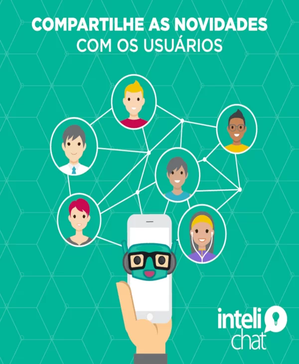 Robô conectado com outras pessoas